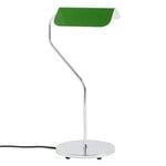 Table lamps, Apex table lamp, emerald green, Silver
