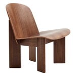 Armchairs & lounge chairs, Chisel lounge chair, lacquered walnut, Brown