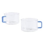 Cups & mugs, Brew cup, set of 2, clear - jade light blue, Transparent