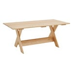 Patio tables, Crate dining table, 180 cm, lacquered pine, Natural