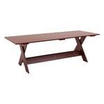 HAY Crate dining table, 230 cm, iron red