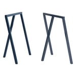 Dining tables, Loop Stand frame, 2 pcs, deep blue, Blue