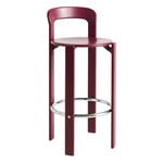 HAY Rey bar stool, 75 cm, grape red