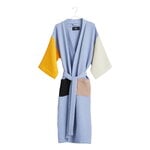 Bathrobes, Waffle bathrobe, one size, dusty blue multi, Multicolour