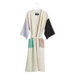 Bathrobes, Waffle bathrobe, one size, off-white multi, White