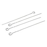 Outdoor Market - Brochette BBQ, ensemble de 4, acier inoxydable
