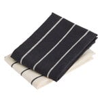 HAY Outdoor Market Geschirrtuch, 2er-Set, schwarz - beige