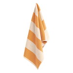 Hand towels & washcloths, Frotté Stripe hand towel, warm yellow, Yellow