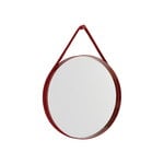 Miroirs muraux, Petit miroir Strap, No 2, rouge, Rouge