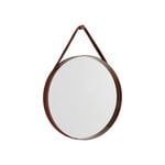 Strap mirror, No 2, small, dark brown
