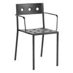 Balcony dining chair with armrest, anthracite