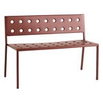 Outdoor benches, Balcony Dining bench, 114 x 52 cm, iron red, Red
