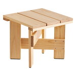 Terrassentische, Crate Low Tisch, 45 x 45 cm, lackiertes Kiefernholz, Natur