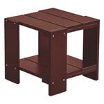 Patio tables, Crate side table, 49,5 x 49,5 cm, iron red, Red