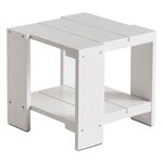 Tavoli da patio, Tavolino Crate, 49,5 x 49,5 cm, bianco, Bianco