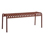 Patio chairs, Palissade bench, iron red, Red