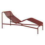 Deck chairs & daybeds, Palissade chaise longue,  iron red, Red