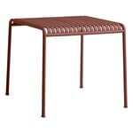 Patio tables, Palissade table, 82,5 x 90 cm, iron red, Red