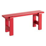 Outdoor benches, Weekday bench, 111 x 23 cm, wine red, Blue