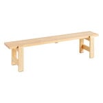 Outdoor benches, Weekday bench, 190 x 32 cm, lacquered pinewood, Natural
