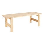 Patio tables, Weekday table, 230 x 83 cm, lacquered pinewood, Natural