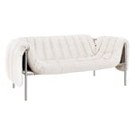 Hem Puffy 2,5 seater sofa, natural - stainless steel