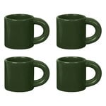 Cups & mugs, Bronto espresso cup, 4 pcs, green, Green