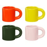 Becher und Tassen, Bronto Espressotasse, 4 Stück, mehrere Farben, Mehrfarbig