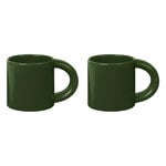 Cups & mugs, Bronto mug, 2 pcs, green, Green