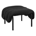 Poufs & ottomans, Puffy ottoman, anthracite - black grey steel, Gray