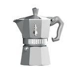 Kaffekannor och tekannor, Moka Exclusive espressobryggare, 3 koppar, silver, Silver
