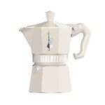 Coffee pots & teapots, Moka Exclusive espresso maker, 3 cups, cream, White