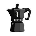 Coffee pots & teapots, Moka Exclusive espresso maker, 3 cups, black, Black