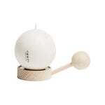 Candles, Happiness globe candle, small, White
