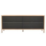 Credenza Gabin 122 cm, rovere - grigio ardesia