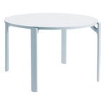 Soffbord, Rey bord, 128 cm, skifferblå - guld, Ljusblå