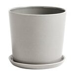 Outdoor planters & plant pots, Botanical Family pot and saucer, L, light grey, Gray