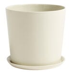 Botanical Family pot and saucer, XL, off white