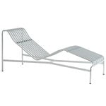 Deck chairs & daybeds, Palissade chaise longue, hot galvanised, Silver