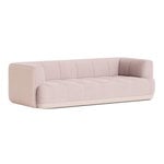 Quilton Duo 3-seater sofa, light pink, Linara 415 - Mode 026