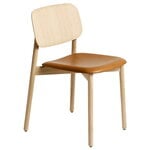 HAY Soft Edge 12/60 chair, lacquered oak - cognac leather