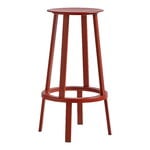 Revolver bar stool, 76 cm, red