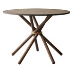 Eberhart Furniture Table de salle à manger Hector, 105 cm, chêne foncé