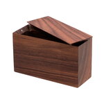 Jars & boxes, Gemma box, tall, walnut, Brown