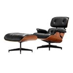 Eames Lounge Chair&Ottoman, classic size, Amer. cherry - black