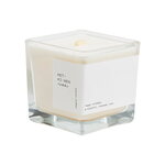 Scented candles, Veggie wax candle square, Happy Holidays, White