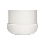 Nappula plant pot with saucer 170 x 130 mm, white