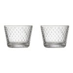 Bicchieri da acqua, Bicchiere Tundra, 16 cl, 2 pz, trasparente, Trasparente