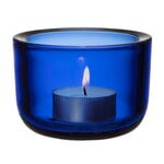 Valkea tealight candleholder, 60 mm, ultramarine blue