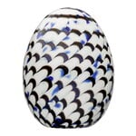 Art glass, Birds by Toikka Annual Egg 2023, Blue Charadrius, White